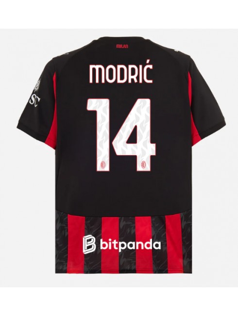 AC Milan Luka Modric #14 Domaci Dres 2025-26 Kratak Rukavima AC Milan Luka Modric #14 Domaci Dres 2025-26 Kratak Rukavima